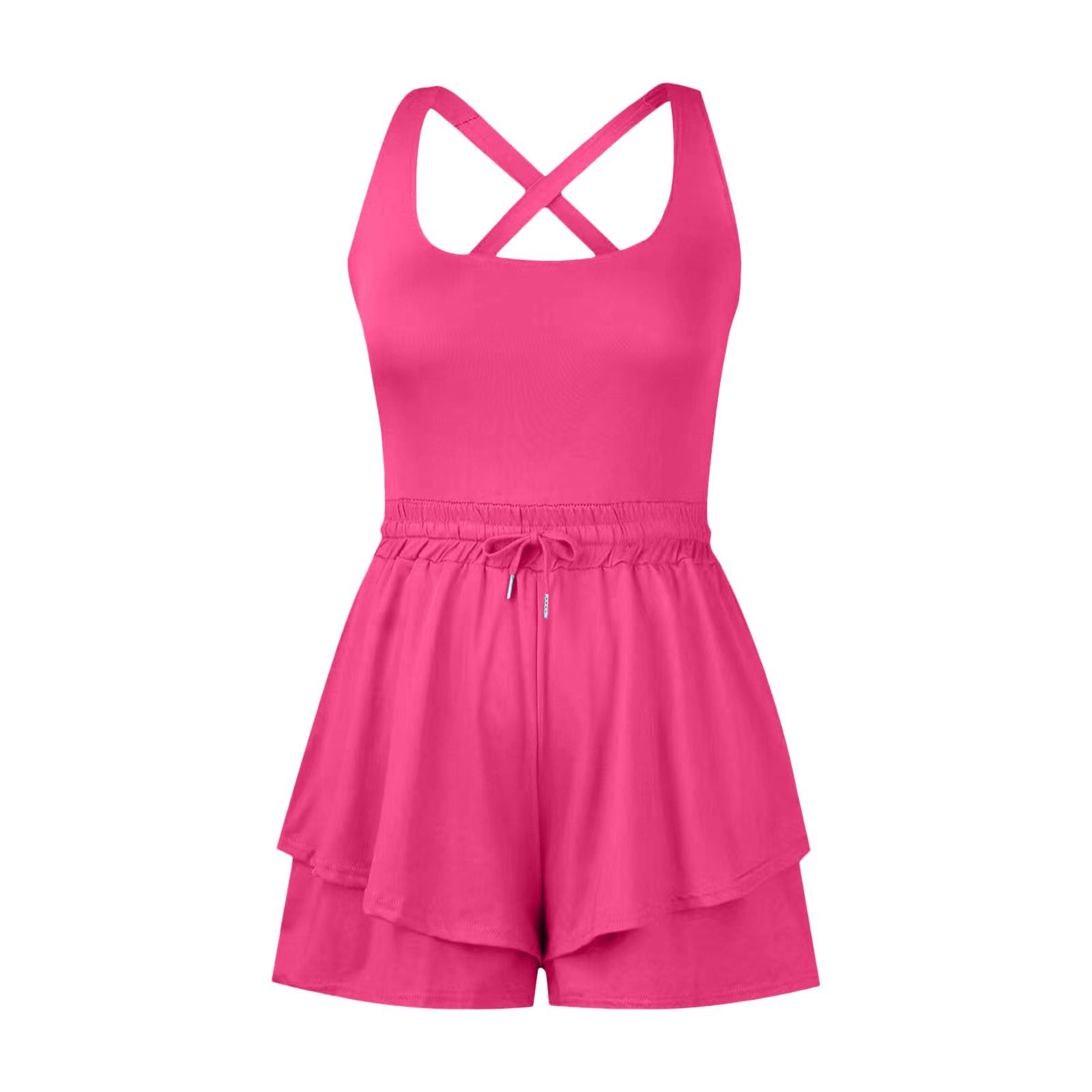 thumbnail image 4 of Ropa deportiva sexy de yoga y tenis para mujer con espalda abierta: tejido transpirable de verano, ajuste elástico para ropa deportiva., 4 of 4